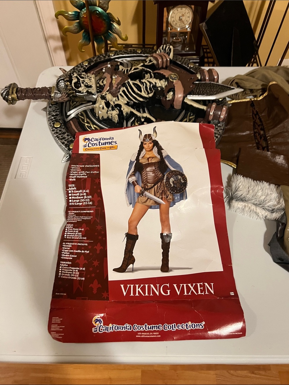 California Costumes Viking Vixen Kids Costume - Brown & Blue